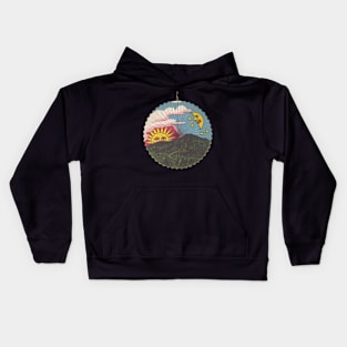 Dusk Sunset Moonrise Sun Moon Changing Season Transition Kids Hoodie